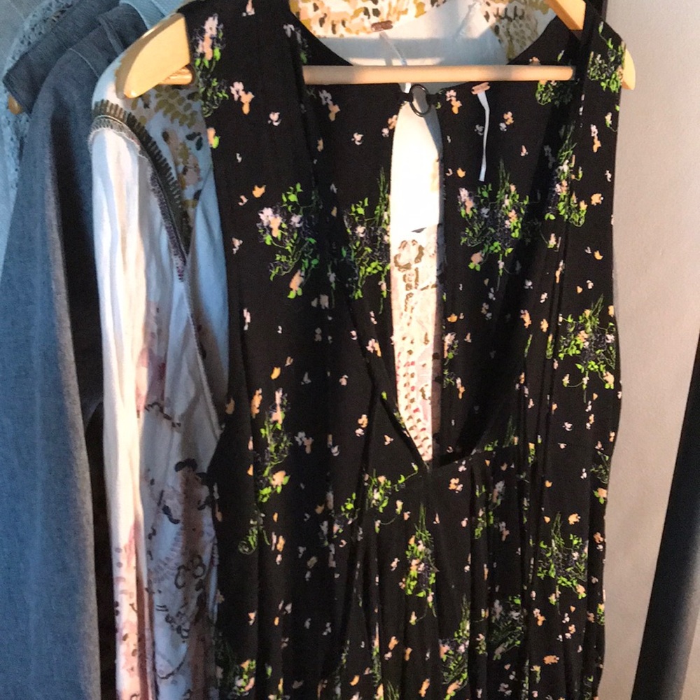 Free People floral tunic top, medium, worn once